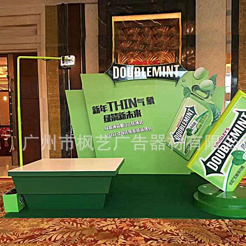   广州市枫艺广告器材 促销堆头木制烤漆柜 产品陈列